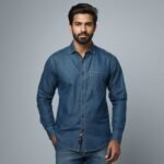 Denim Casual Full Sleeve Shirt For Me
