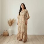 Premium Quality China Linen Kaftan Maxi – Elegant Summer Wear Dress