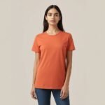 Casual Use Short Sleeve Cotton Long T-Shirt For Women